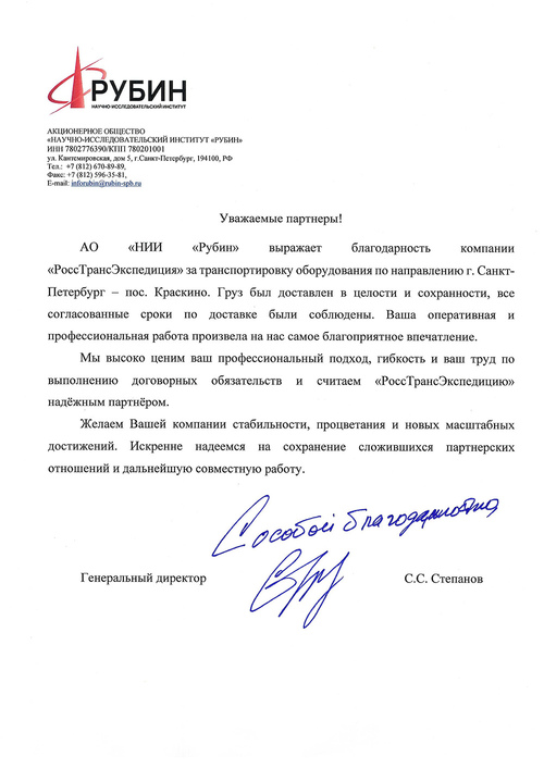 Логотип НИИ «Рубин»